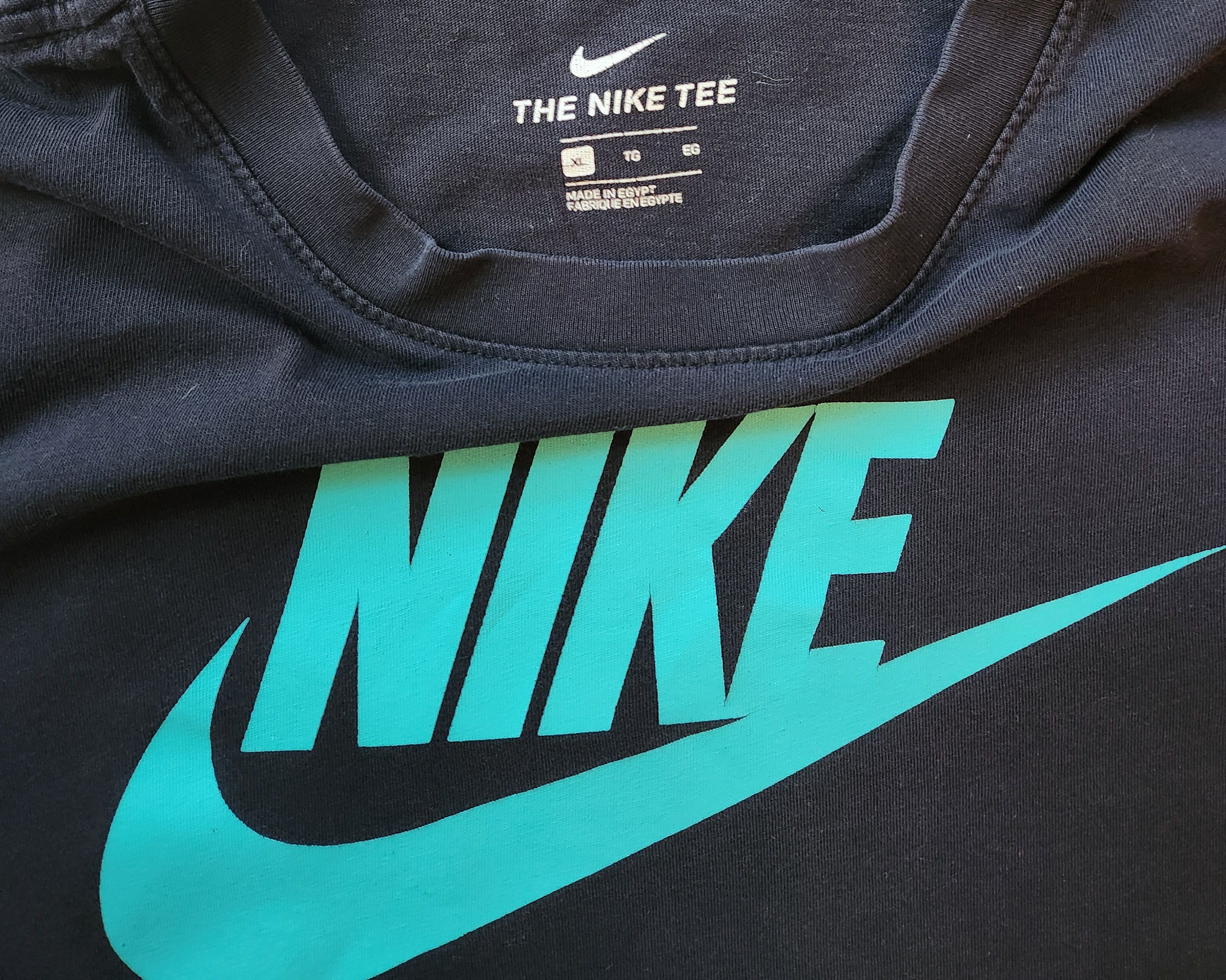 Nike Vintage Nike Tee. Turquoise Lettering. SZ: XL Size US XL / EU 56 / 4 - 2 Thumbnail