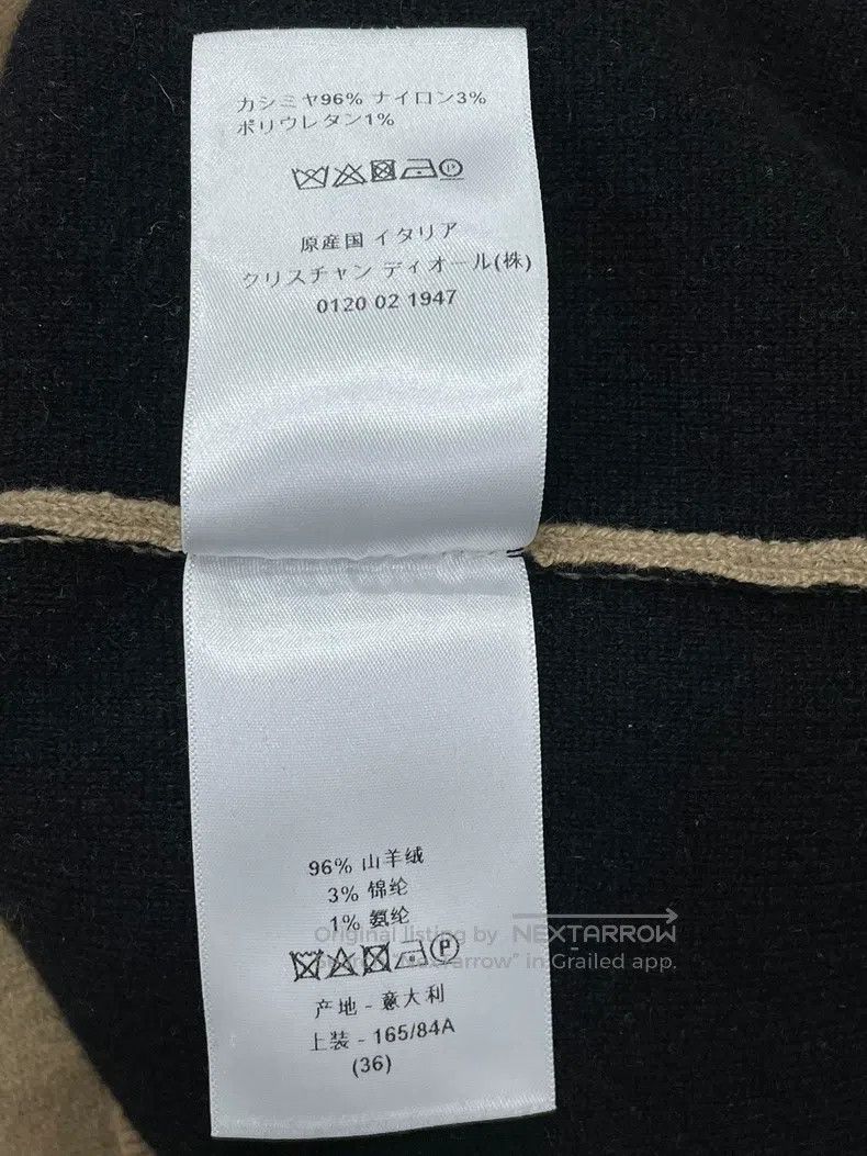 Dior Dior Khaki back 8-character cashmere knitted cardigan coat Size XS / US 0-2 / IT 36-38 - 6 Thumbnail