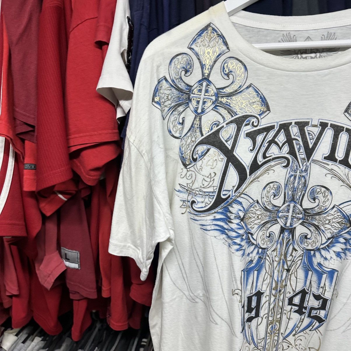 Affliction VTG Xzavier Thirst Big Logo Affliction 00s Size XXL 00s USA Size US XXL / EU 58 / 5 - 5 Thumbnail
