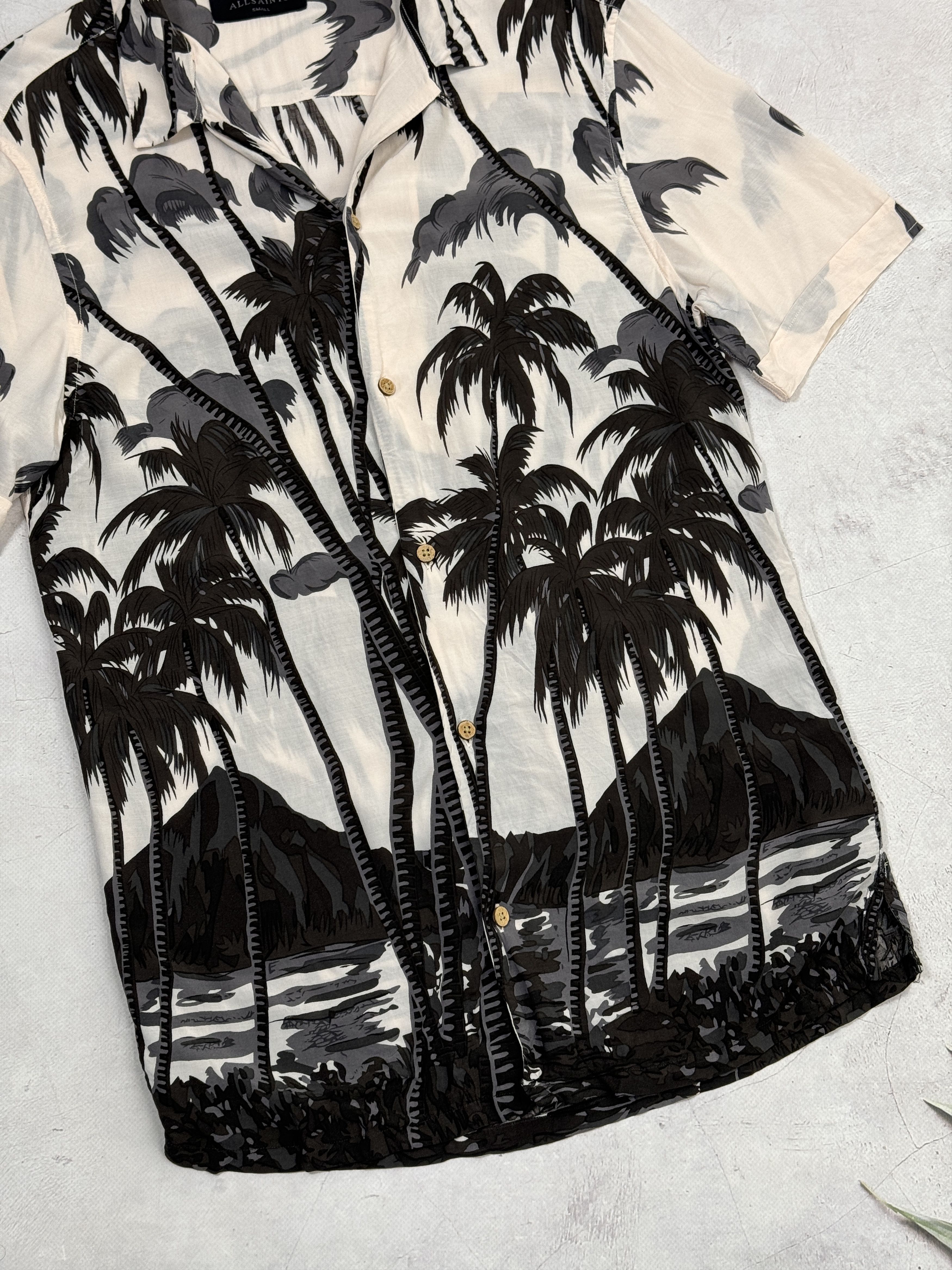 Allsaints Allsaints Hawawiian Shirt Viscose Palmes & Ocean Size US S / EU 44-46 / 1 - 10 Thumbnail