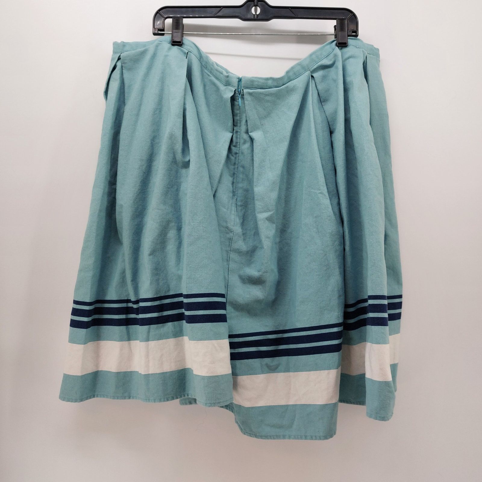 Other Jason Wu for Target Blue Skirt Plus Size 22W Pleaded Cotton Size 42" / US 20 - 2 Thumbnail