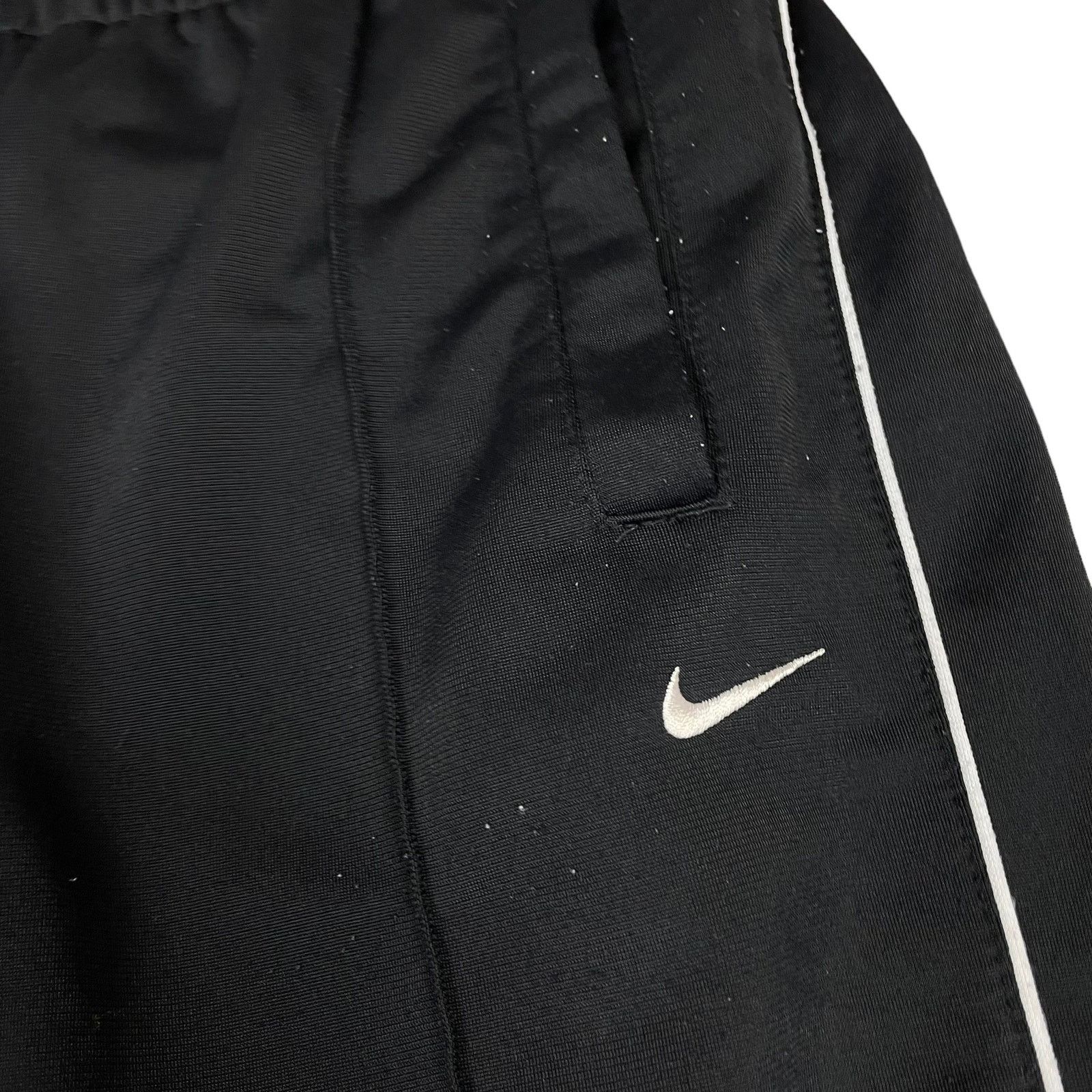 Nike × Vintage Nike Adult Black Polyester Logo Drawstring Track Pants Small Size US 30 / EU 46 - 2 Thumbnail