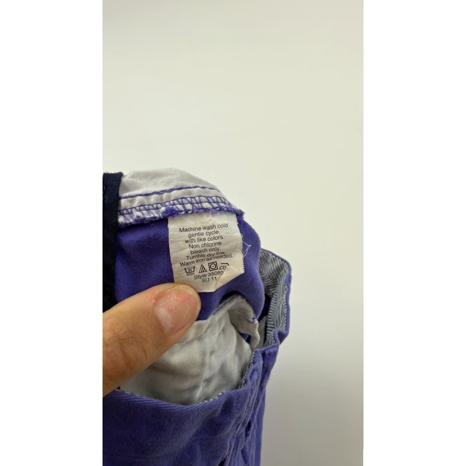 J.Crew J.Crew Shorts Womens 0 Purple Chino 3" Inseam Comfort Slash Pockets Mid Rise Casual Summer Spring Womens Size 25" / US 0 / IT 36 - 4 Thumbnail