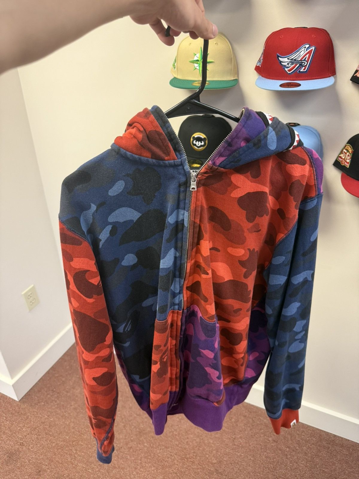 Bape Multi color Double Zip bape hoodie Size US L / EU 52-54 / 3 - 1 Thumbnail