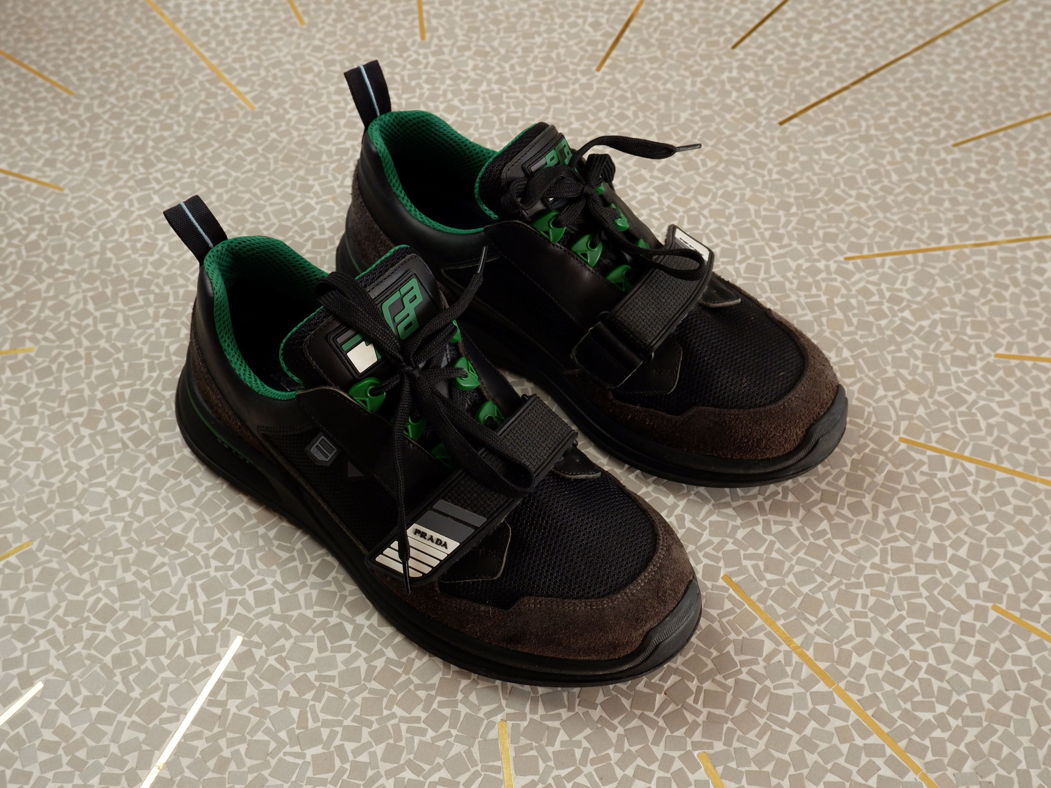 Prada Last drop! Prada mechano leather suede sneaker Size US 10.5 / EU 43-44 - 2 Thumbnail