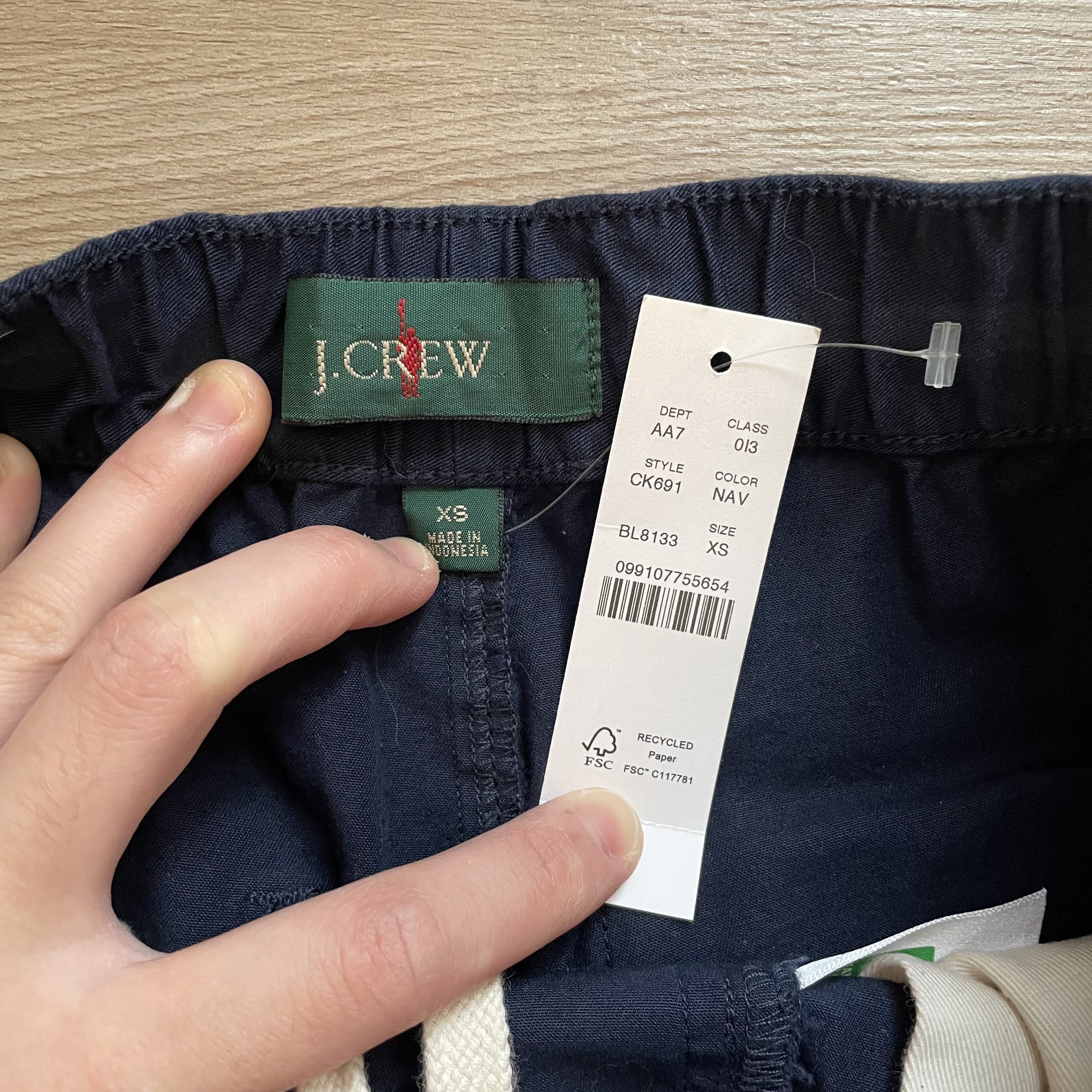 J.Crew J. Crew Navy Drawstring Pants Size US 28 / EU 44 - 4 Thumbnail