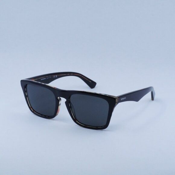 Burberry BE4434 412187 Sunglasses Black on Vintage Square