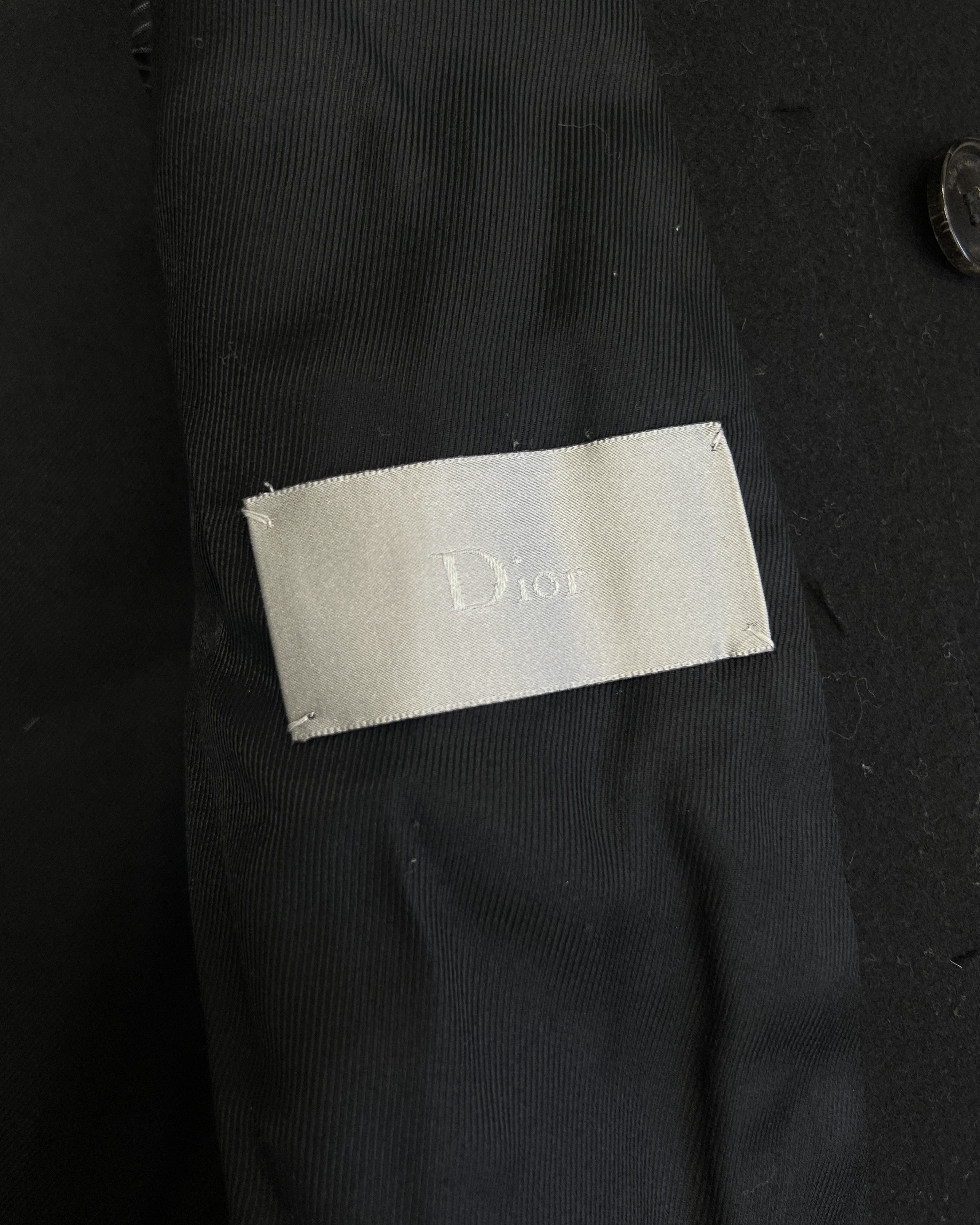 Dior Dior Homme 09AW Hooded Wool Double Coat Size US S / EU 44-46 / 1 - 5 Thumbnail