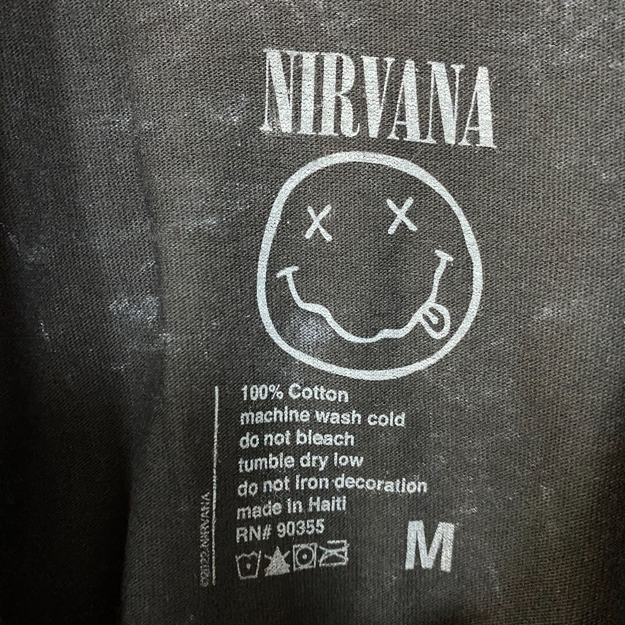 Nirvana Nirvana Nevermind Dead Smiley Logo Grunge Band T-Shirt Mediu Size US M / EU 48-50 / 2 - 4 Thumbnail