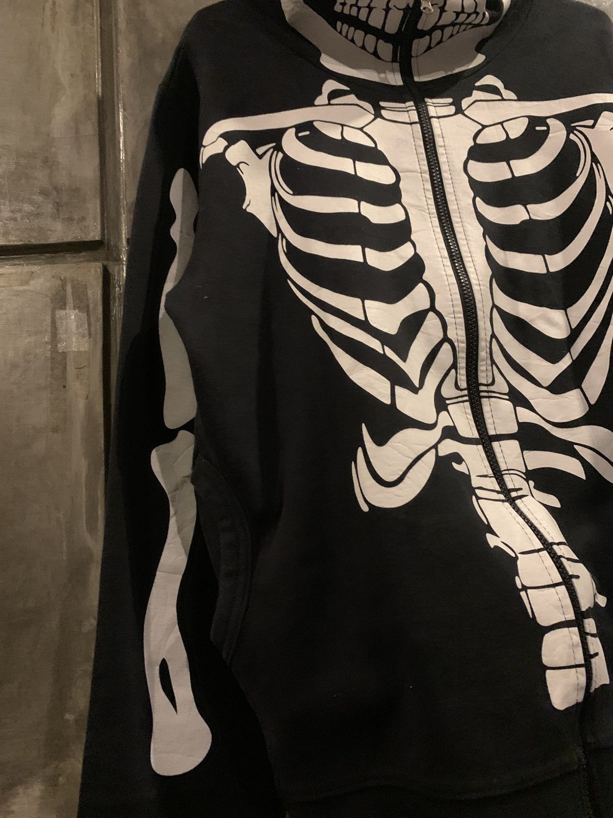Japanese Brand Unknown Skull Bone Full Zip Hoodie Size US M / EU 48-50 / 2 - 6 Thumbnail
