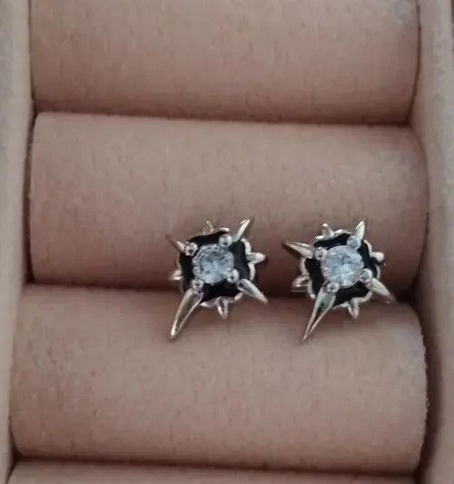 VIBE Star Zircon Crystal Stone Earrings Size ONE SIZE - 3 Thumbnail