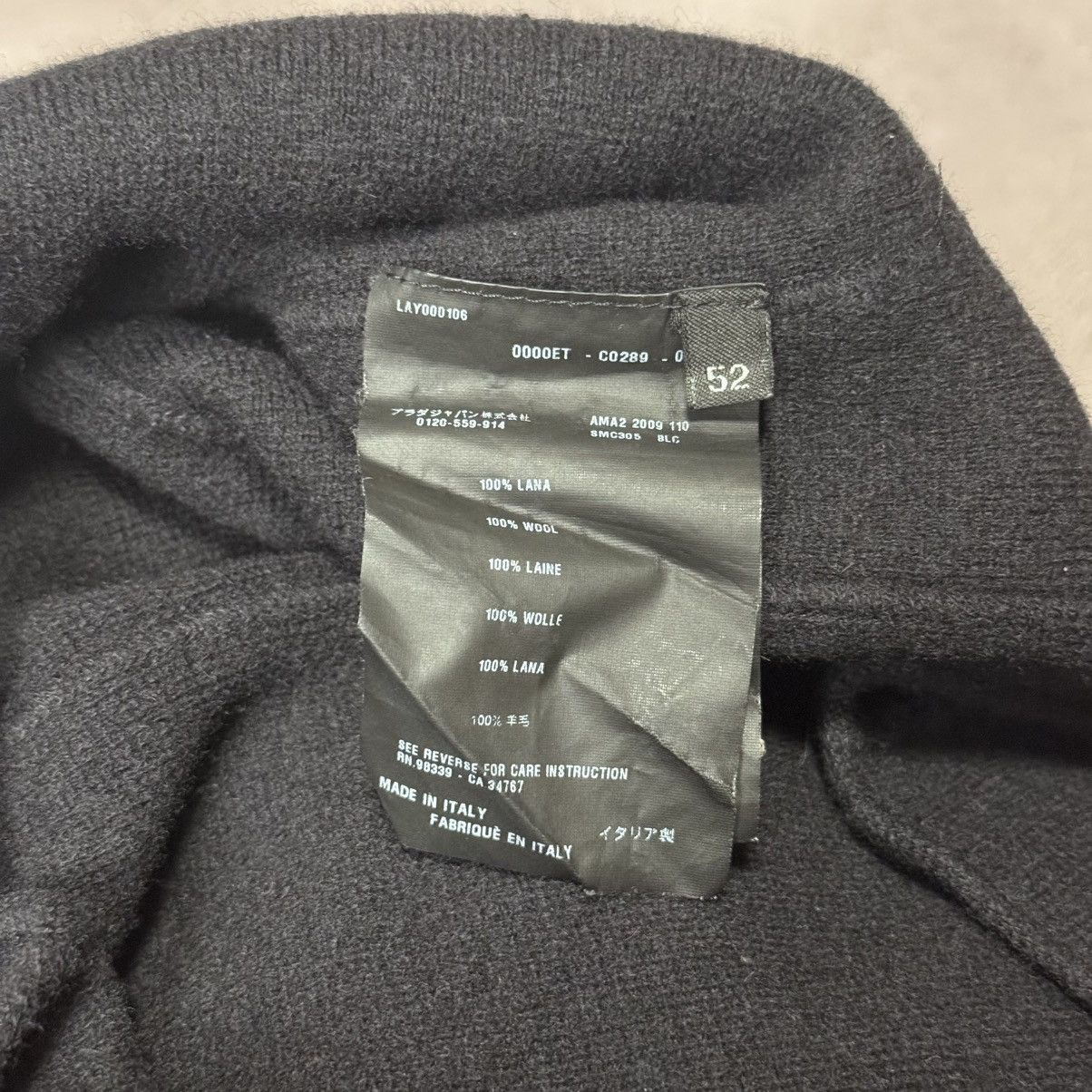 Prada Prada Men’s Jacket/Blazer Wool Buttons Black Size:52 Size US L / EU 52-54 / 3 - 6 Thumbnail