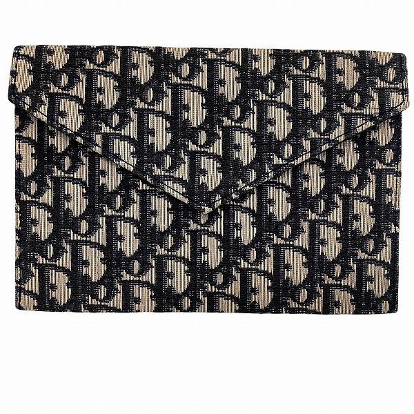 Dior Dior Dior Trotter Canvas Clutch Bag Canvas Clutch Bag Size ONE SIZE - 1 Thumbnail