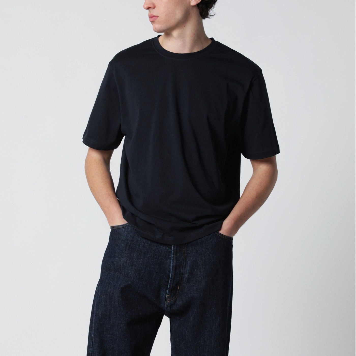 Studio Nicholson Studio Nicholson Bric T-Shirt Blue Regular Fit Size US M / EU 48-50 / 2 - 1 Thumbnail