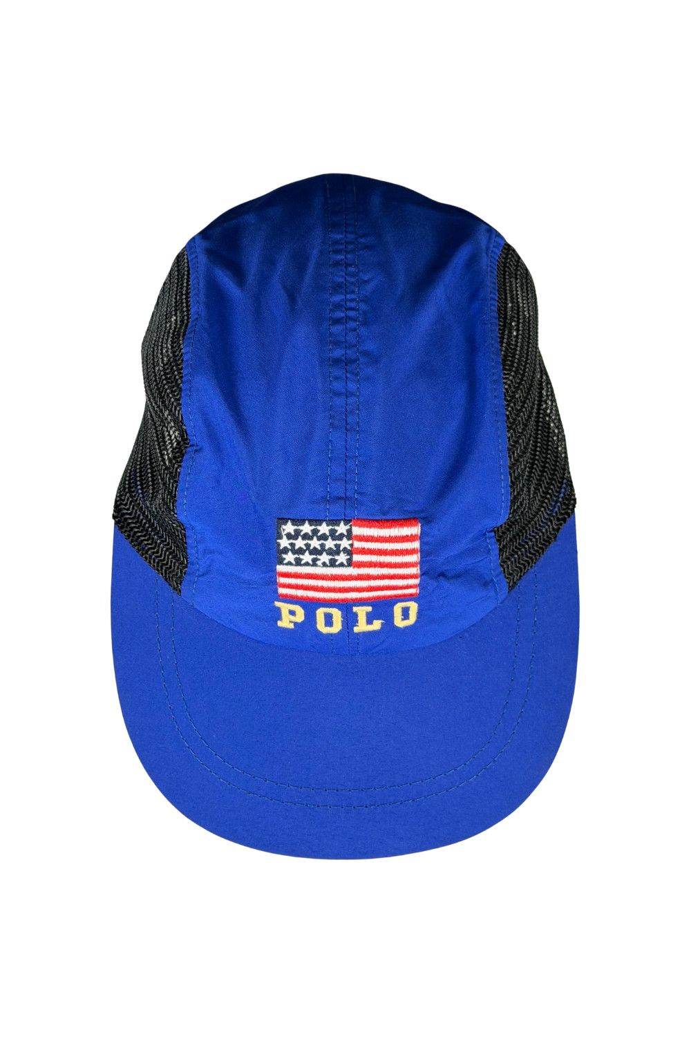 Polo Ralph Lauren 90s Vintage Polo Sport Ralph Lauren Nylon Mesh Cap USA Flag Size ONE SIZE - 4 Thumbnail