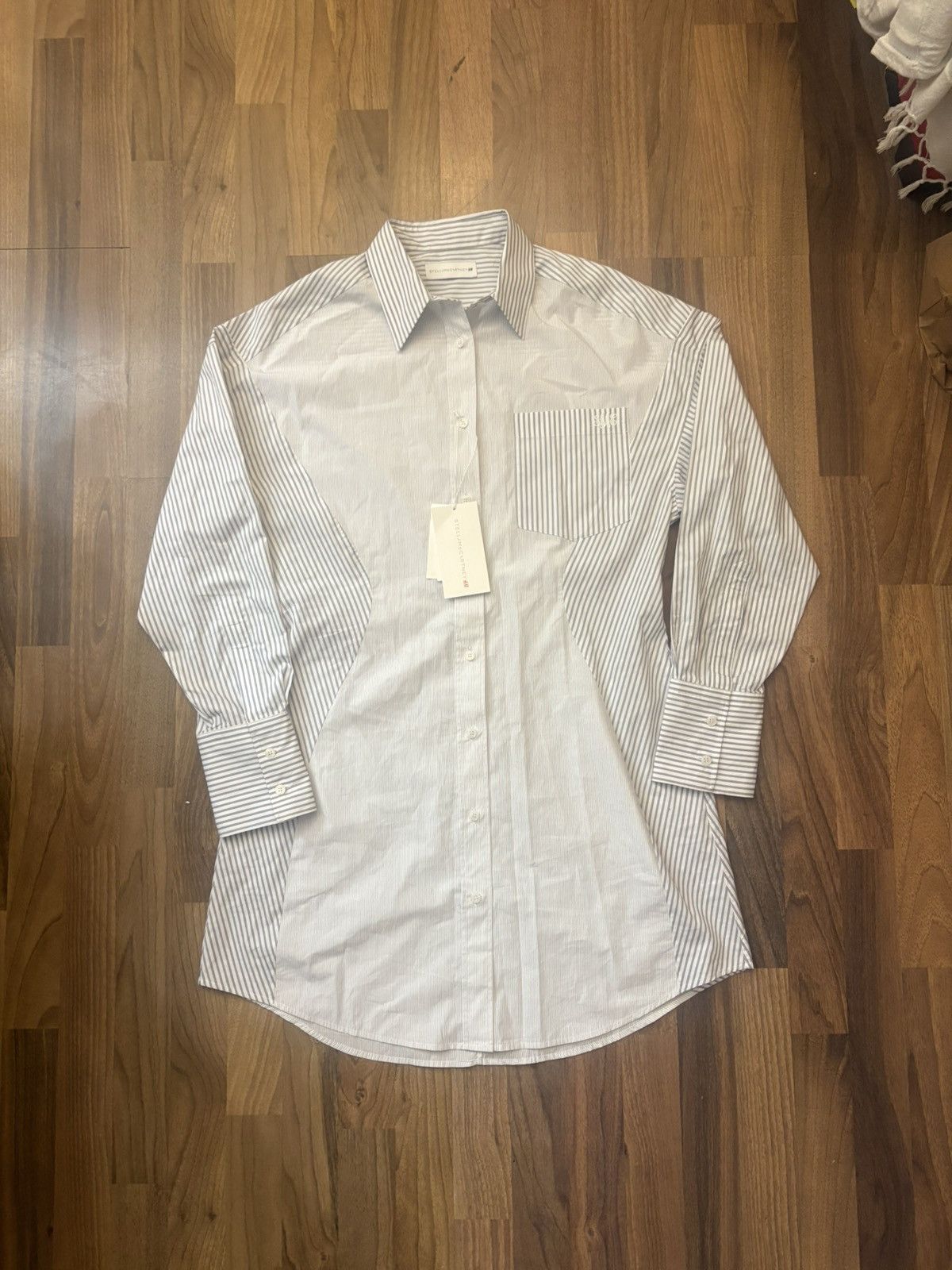 Stella McCartney Stella McCartney x H&M Oversized Striped Monogram Shirt l M Size M / US 6-8 / IT 42-44 - 2 Thumbnail