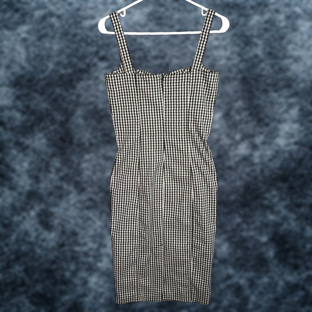 Vintage VINTAGE Capulet Dress Gingham Black & White XS Womens Size XS / US 0-2 / IT 36-38 - 1 Thumbnail