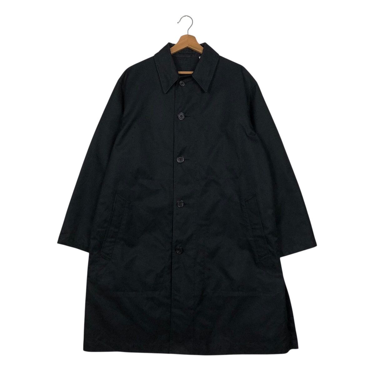 Undercover × Uniqlo 📌Rich Black Vtg Long Jacket Duck Canvas Uniqlo Undercover Size US L / EU 52-54 / 3 - 2 Thumbnail