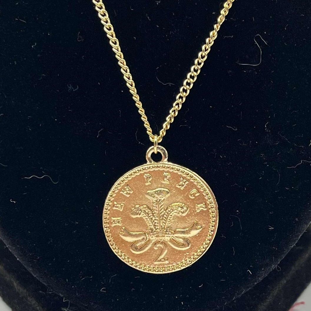Other Gold 2 Pence Layered Necklace Size ONE SIZE - 2 Thumbnail