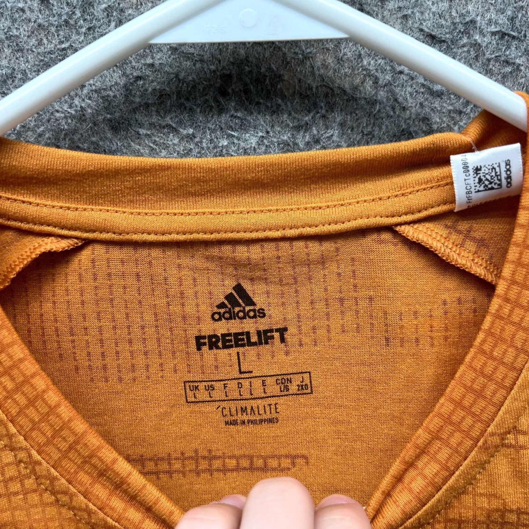 Adidas Adidas Shirt Mens Large Orange Camo Burnout Jersey Freelift Originals Climalite Size US L / EU 52-54 / 3 - 7 Thumbnail