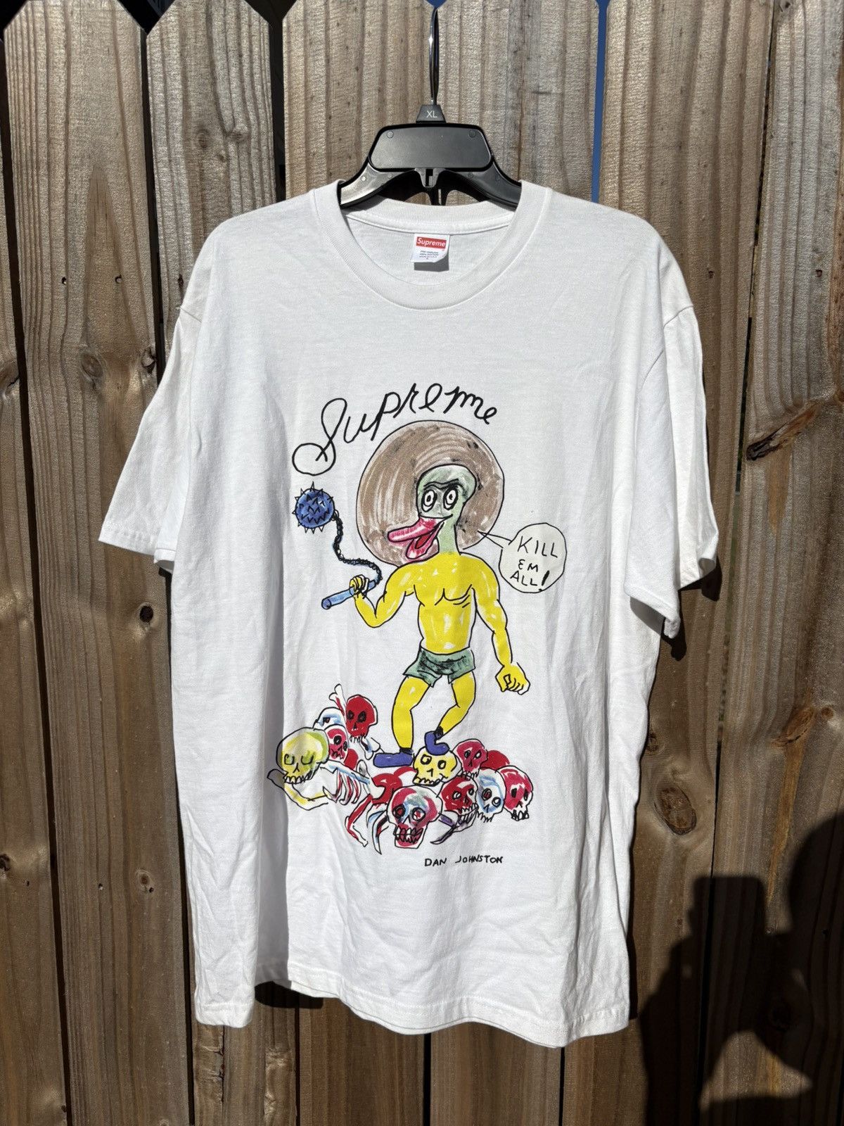 Supreme Supreme x Daniel Johnston Kill Em All Tee White Size Large Size US L / EU 52-54 / 3 - 1 Thumbnail