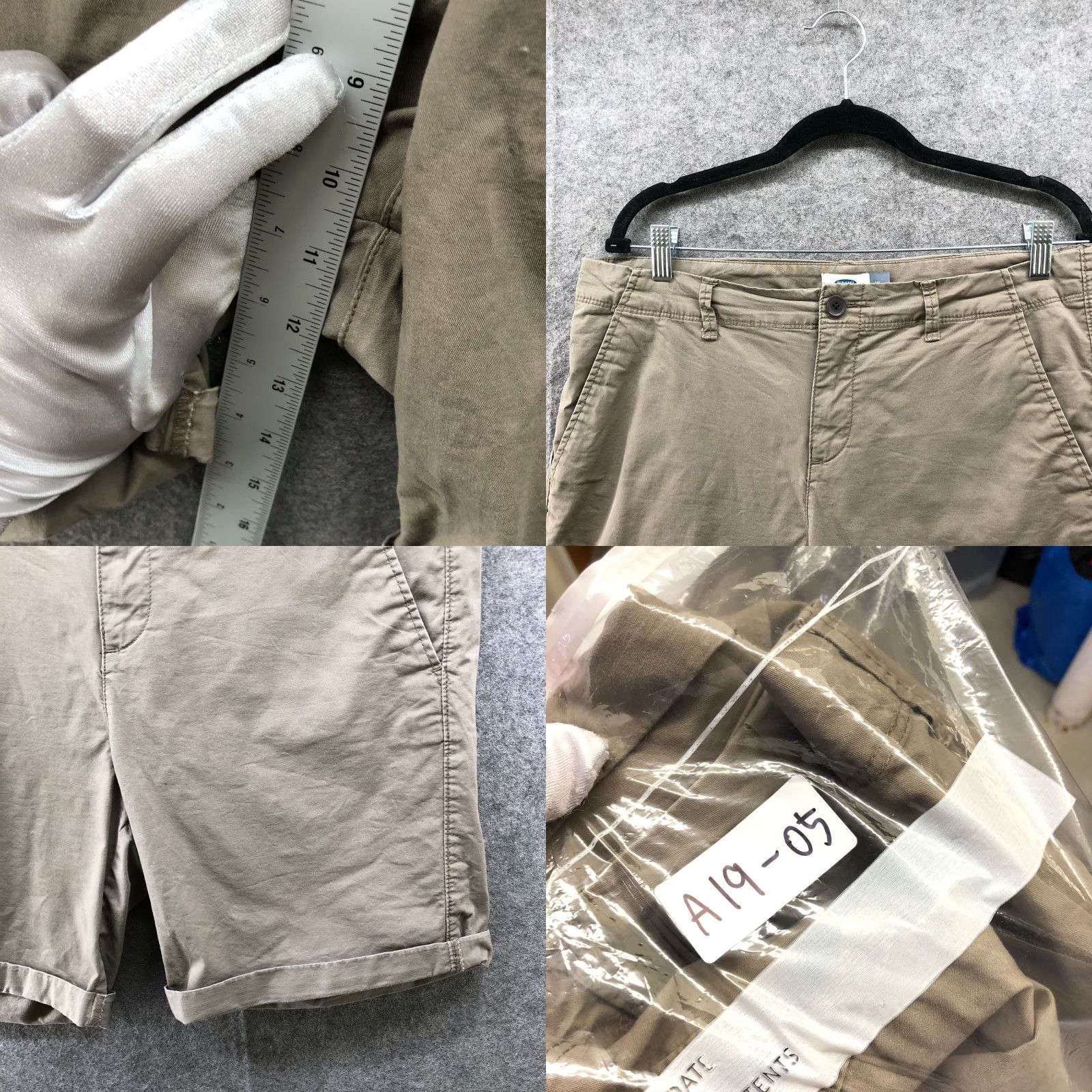 Old Navy Old Navy Shorts Women 10 Khaki Rolled Hem Button/Zip Closure Cotton Blend Pockets Size 32" / US 10 / IT 46 - 8 Thumbnail