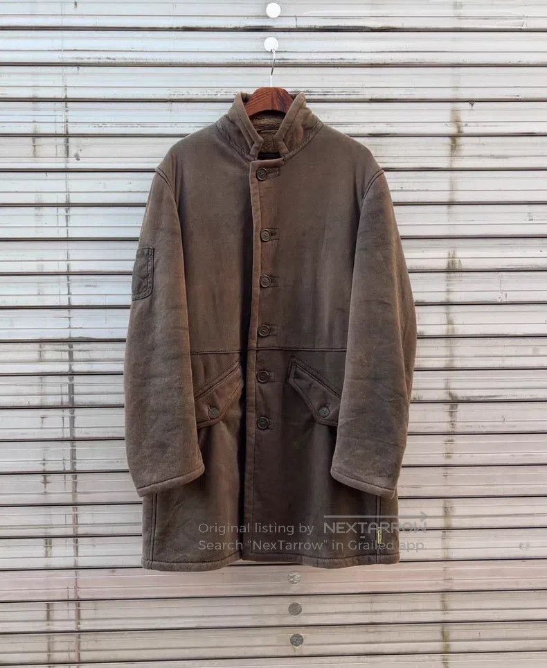 Armani Armani Shearling and Leather Long Coat Size US L / EU 52-54 / 3 - 1 Thumbnail