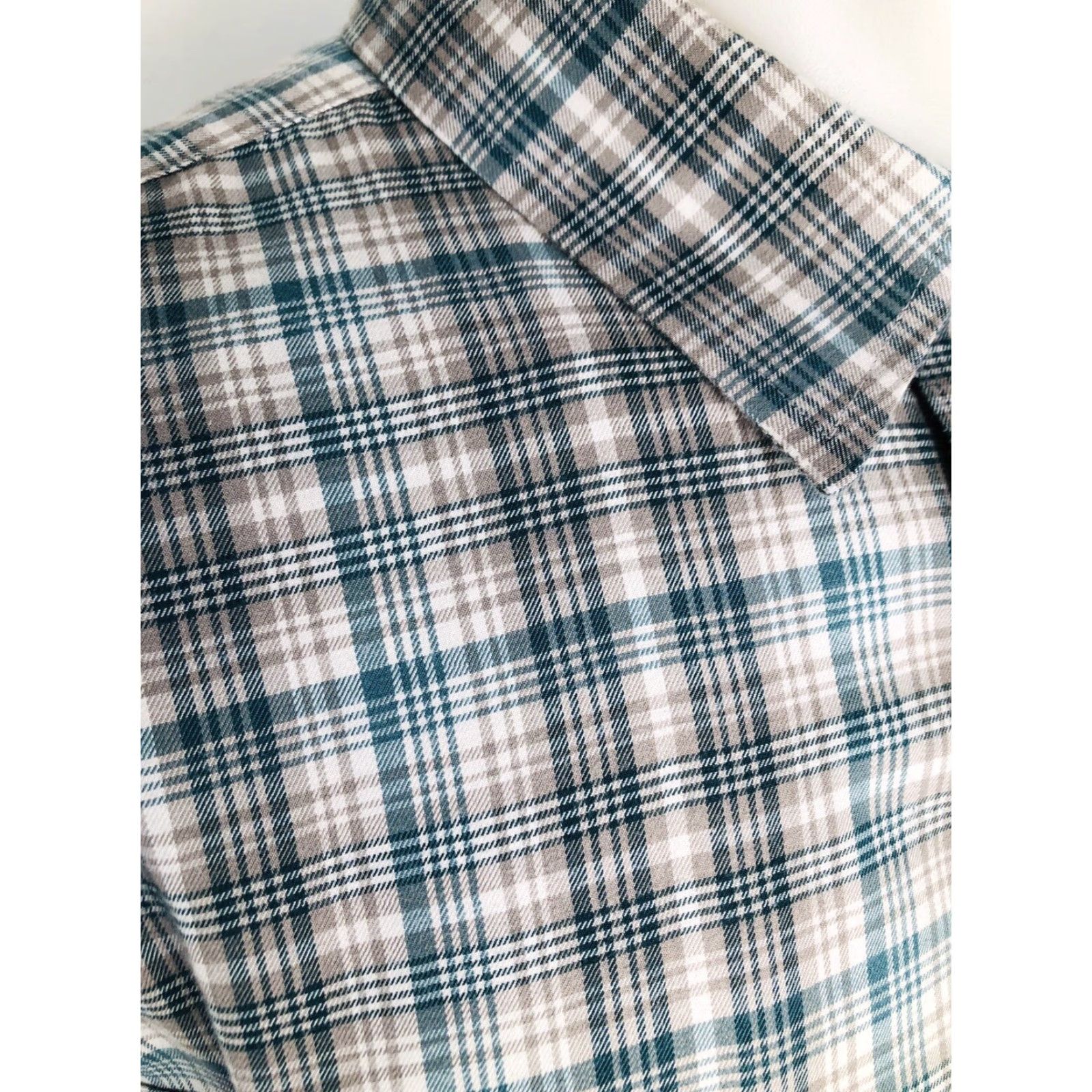 Patagonia PATAGONIA Plaid Shirt Mens XL Button-Up Long Sleeve Organic Cotton Twill Green White - 服 Size US XL / EU 56 / 4 - 2 Thumbnail