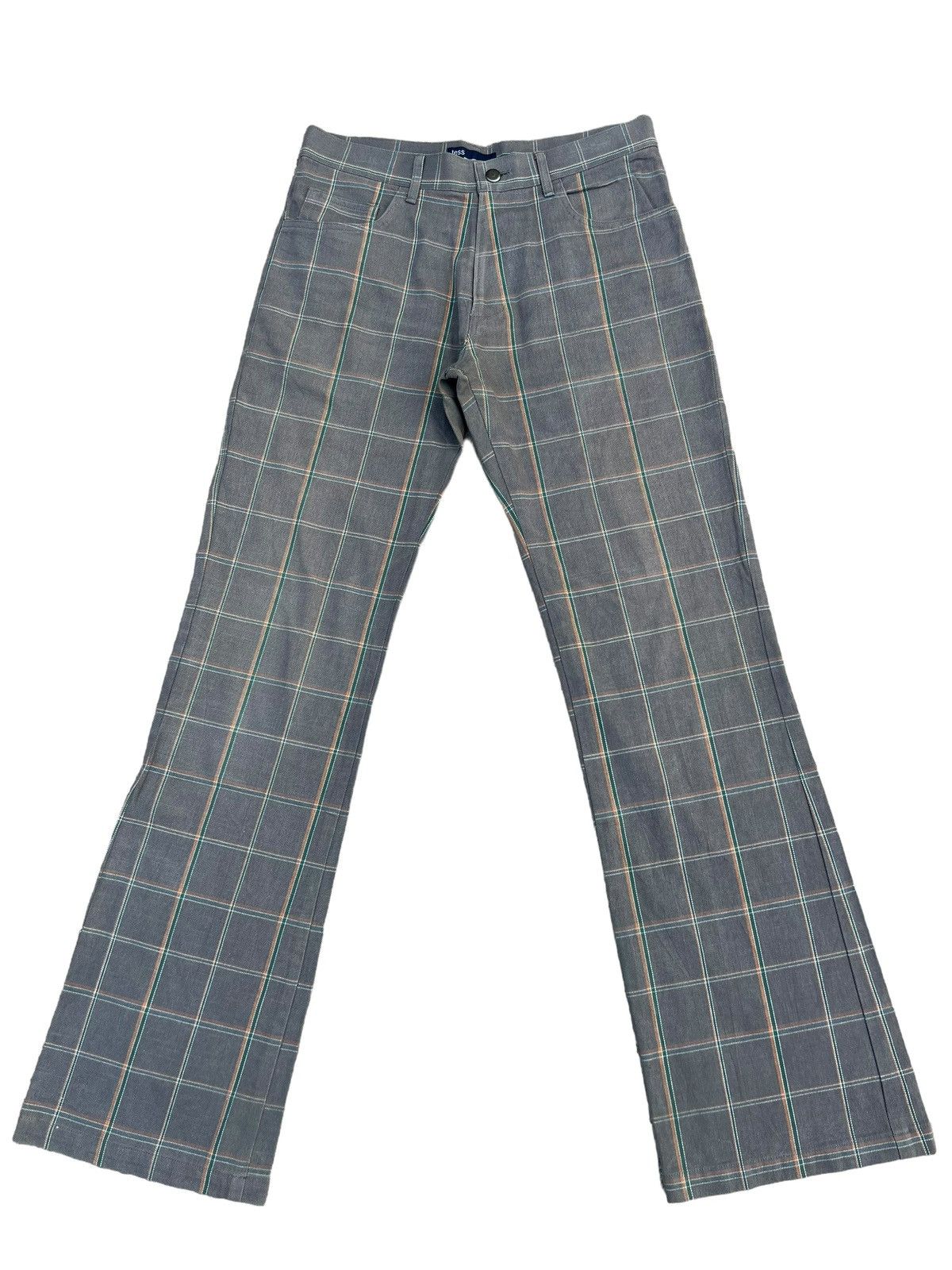 Vintage Vintage TESS by HIRO Japan Checks Pant Flare Jeans Size US 30 / EU 46 - 1 Thumbnail
