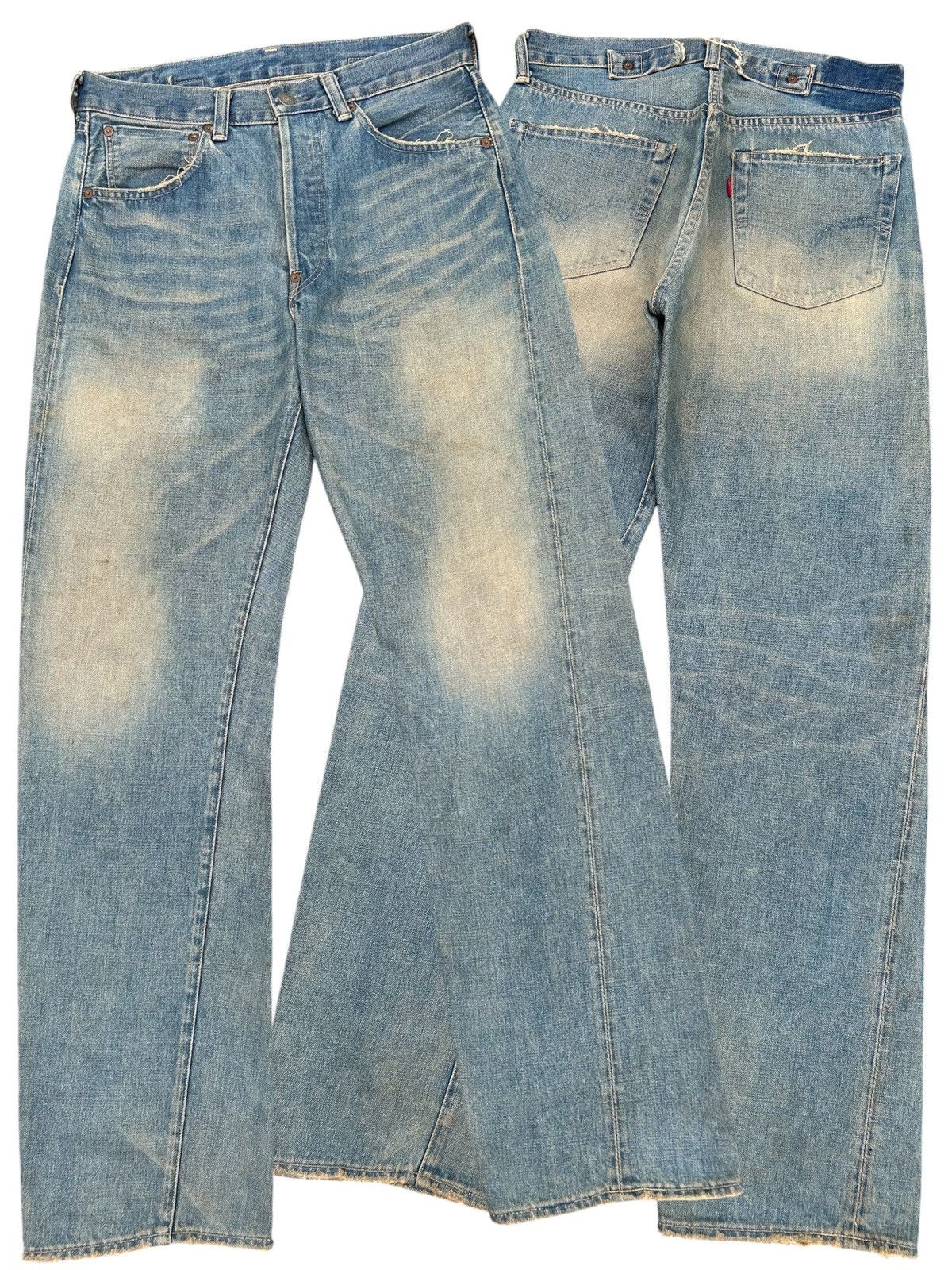 Kapital Buckle Back Vintage Levis Big E Selvedge Rusty Denim Jeans Size US 32 / EU 48 - 1 Thumbnail