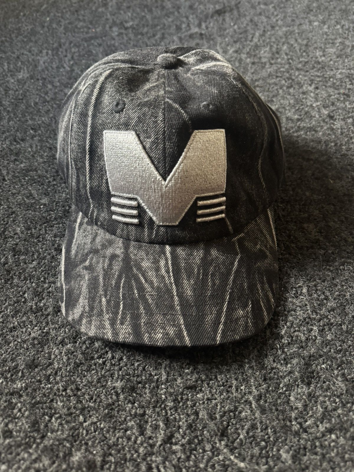 Mowalola Grey Distressed Cap