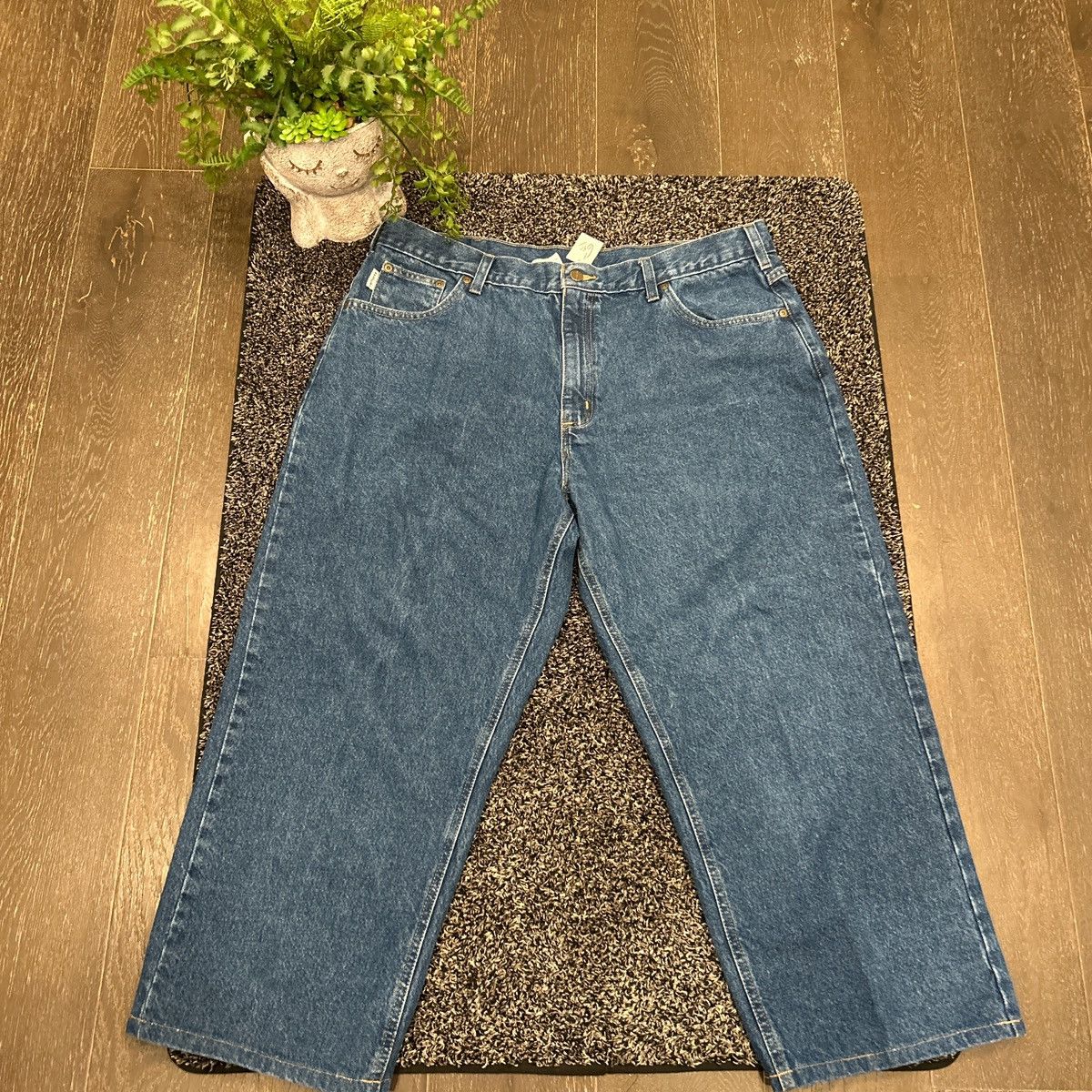 Carhartt Carhart blue jeans leather patch Size US 40 / EU 56 - 1 Thumbnail