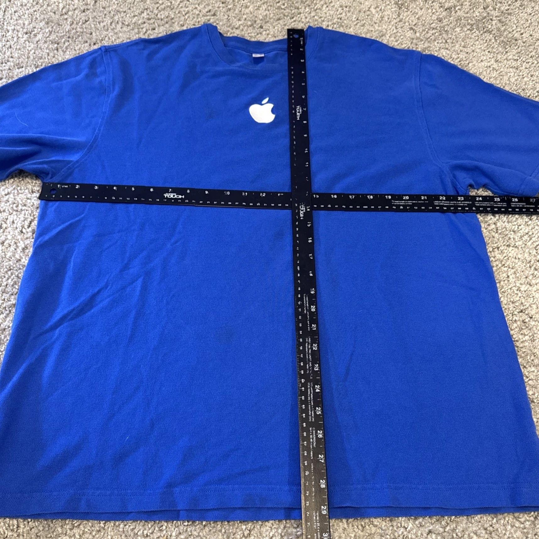 Logo 7 VINTAGE Apple Store Employee Blue Embroidered Center Logo T-Shirt 2XL Mens Regular Size US XXL / EU 58 / 5 - 6 Thumbnail