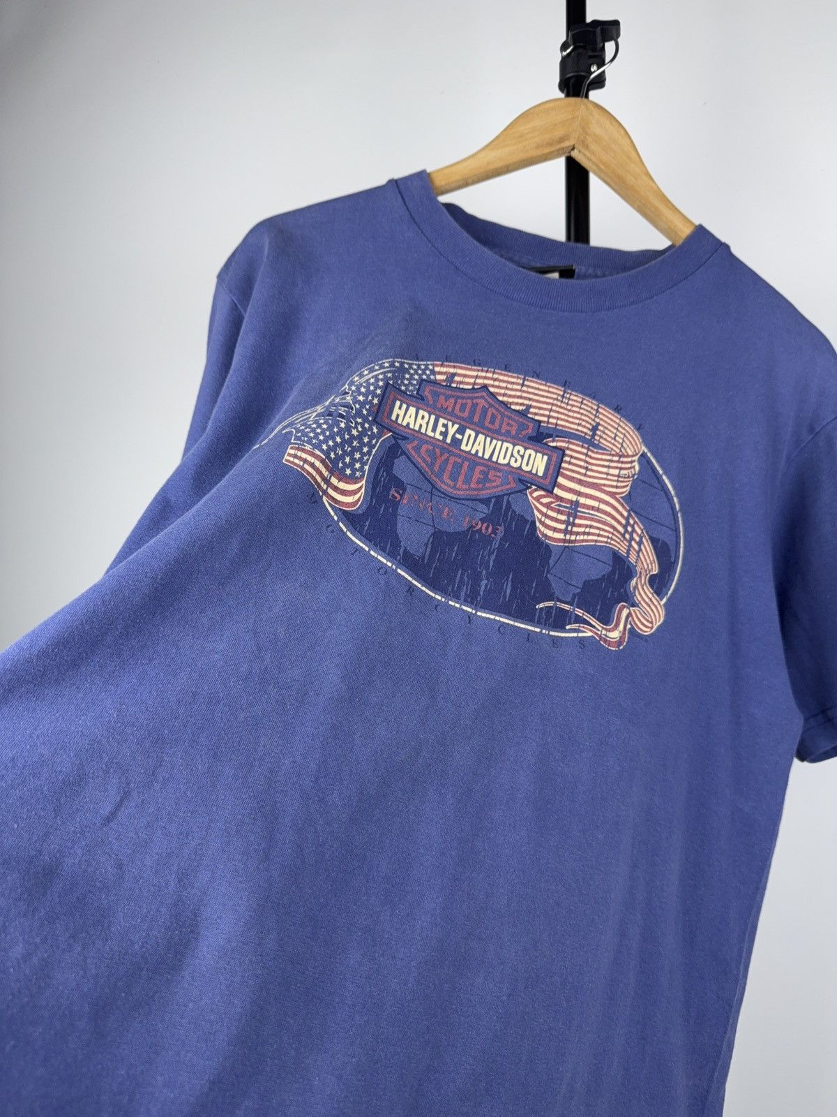 Harley Davidson × Vintage Vintage 2001 Harley Davidson Florida USA print y2k T shirt Size US L / EU 52-54 / 3 - 4 Thumbnail