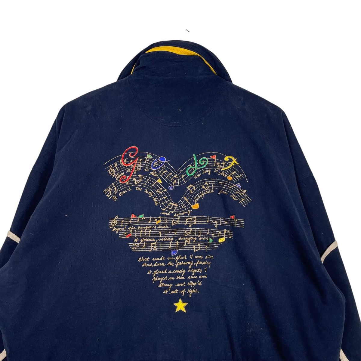 Jean Charles De Castelbajac 💥JEAN CASTELBAJAC NAVY MUSIC EMBROIDERY JACKET Size US M / EU 48-50 / 2 - 8 Thumbnail