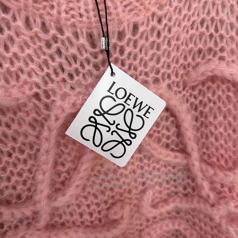 Loewe Loewe Pink Big Logo Mohair Sweater Size XS / US 0-2 / IT 36-38 - 6 Thumbnail