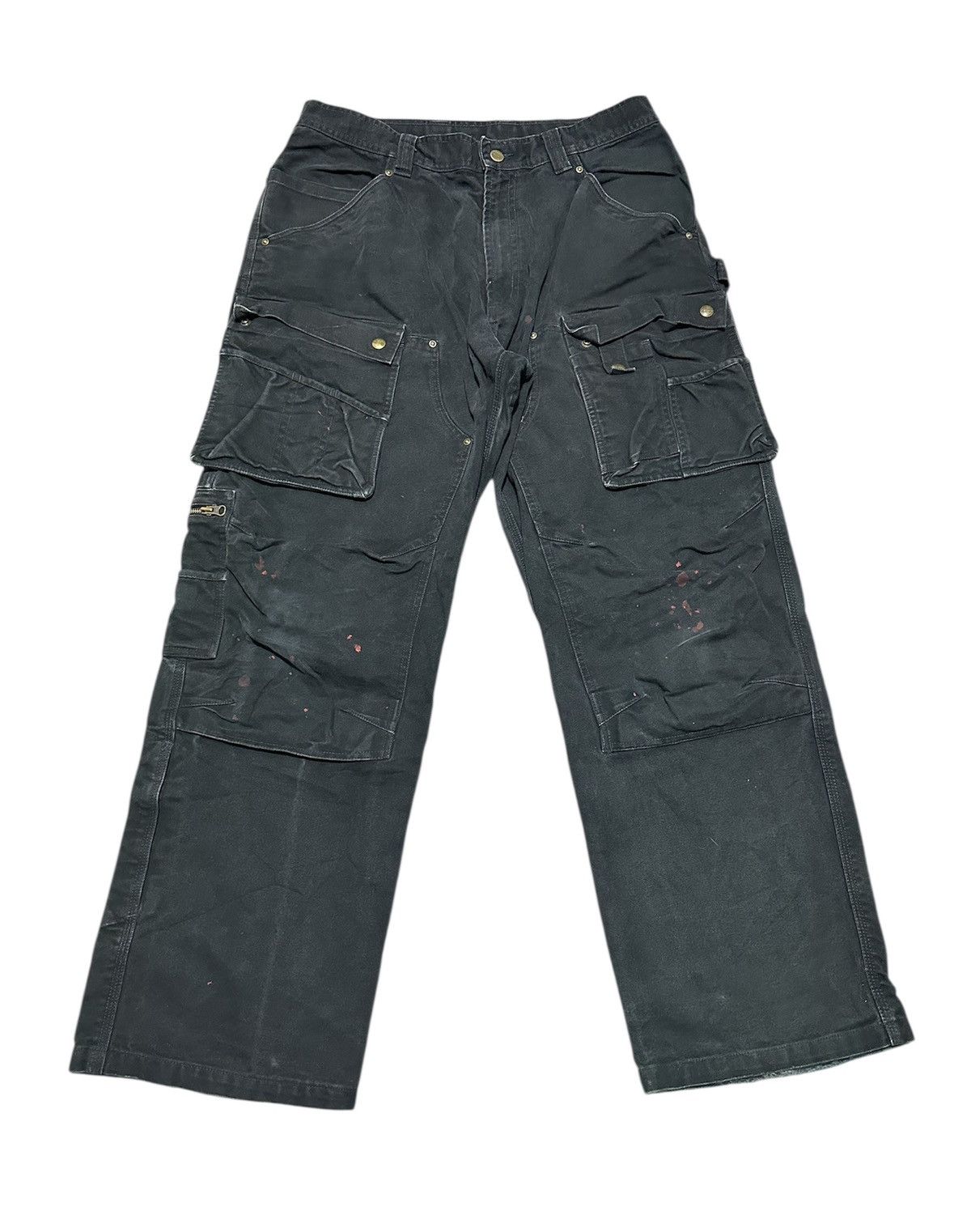 Carhartt Vtg Carhatt double knee cargo pant 219 blk Size US 35 - 1 Thumbnail