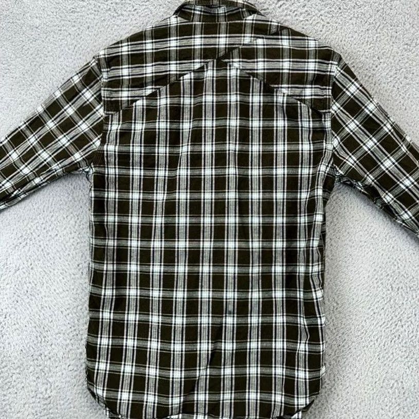 Scotch & Soda Scotch & Soda Flannel Shirt Mens Medium Olive Green Plaid Button-Down Long Sleeve Size US M / EU 48-50 / 2 - 3 Thumbnail
