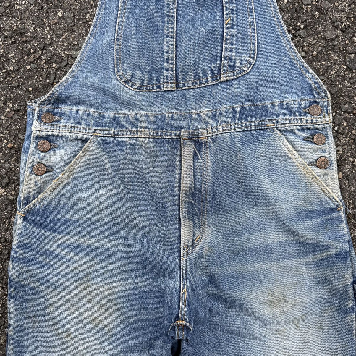 Johnbull VINTAGE 90' JOHN BULL OVERALL RUSTY DENIM JEAN PANTS Size US 34 / EU 50 - 8 Thumbnail