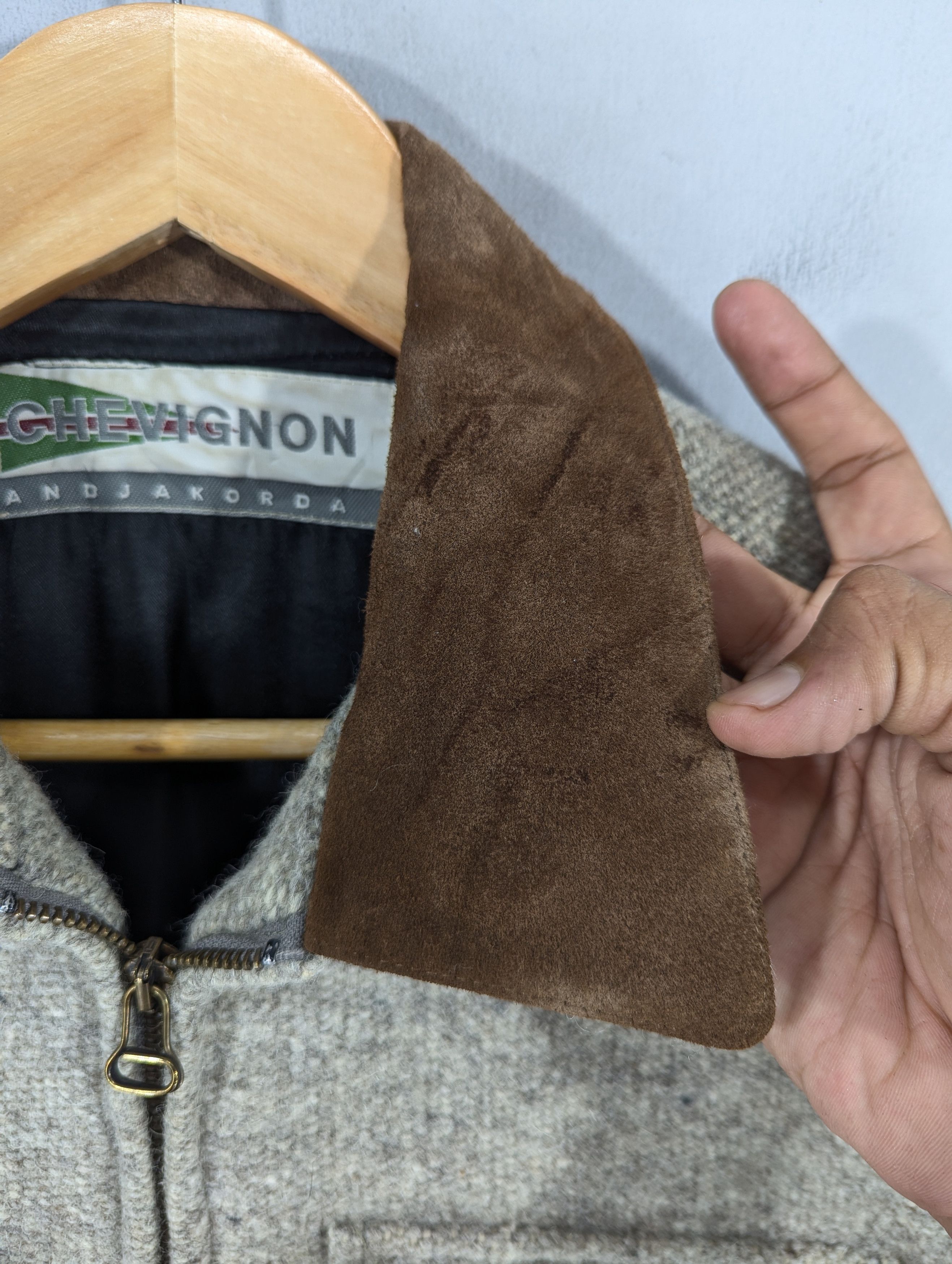 Chevignon Vintage Chevignon Andjakorda Wool Zipper Jacket Size US M / EU 48-50 / 2 - 8 Thumbnail