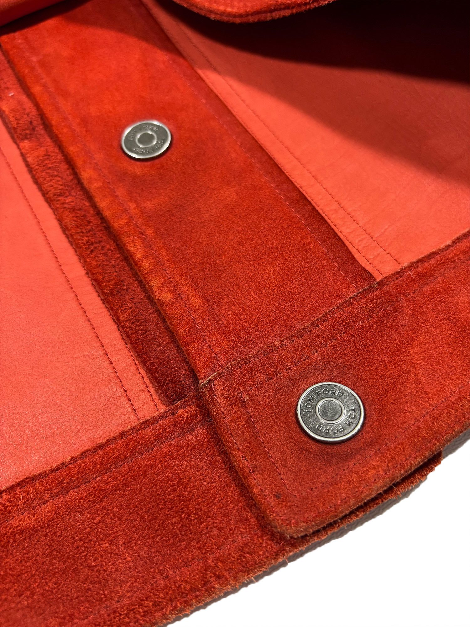 Tom Ford TOM FORD Ultimate Cashmere Suede Western Jacket Red Size 50 Size US M / EU 48-50 / 2 - 13 Thumbnail