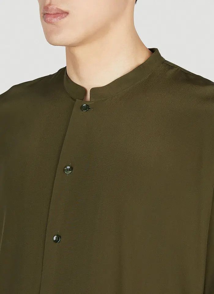 Saint Laurent Paris o1bcso1str1124 Tunic Shirt in Green Size US L / EU 52-54 / 3 - 5 Thumbnail