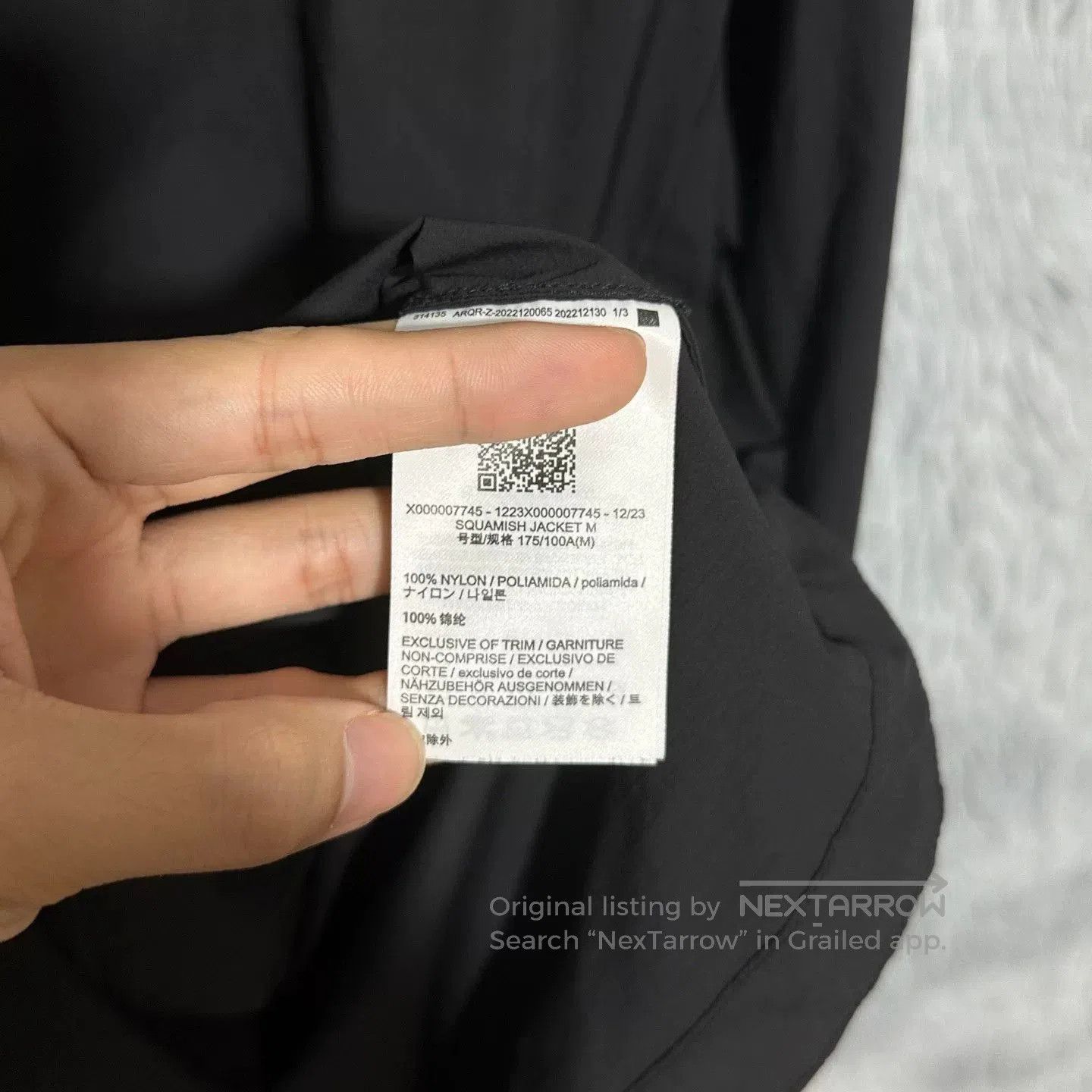 Arc'teryx arcteryx squamish jacket lightweight black M. Size US M / EU 48-50 / 2 - 5 Thumbnail