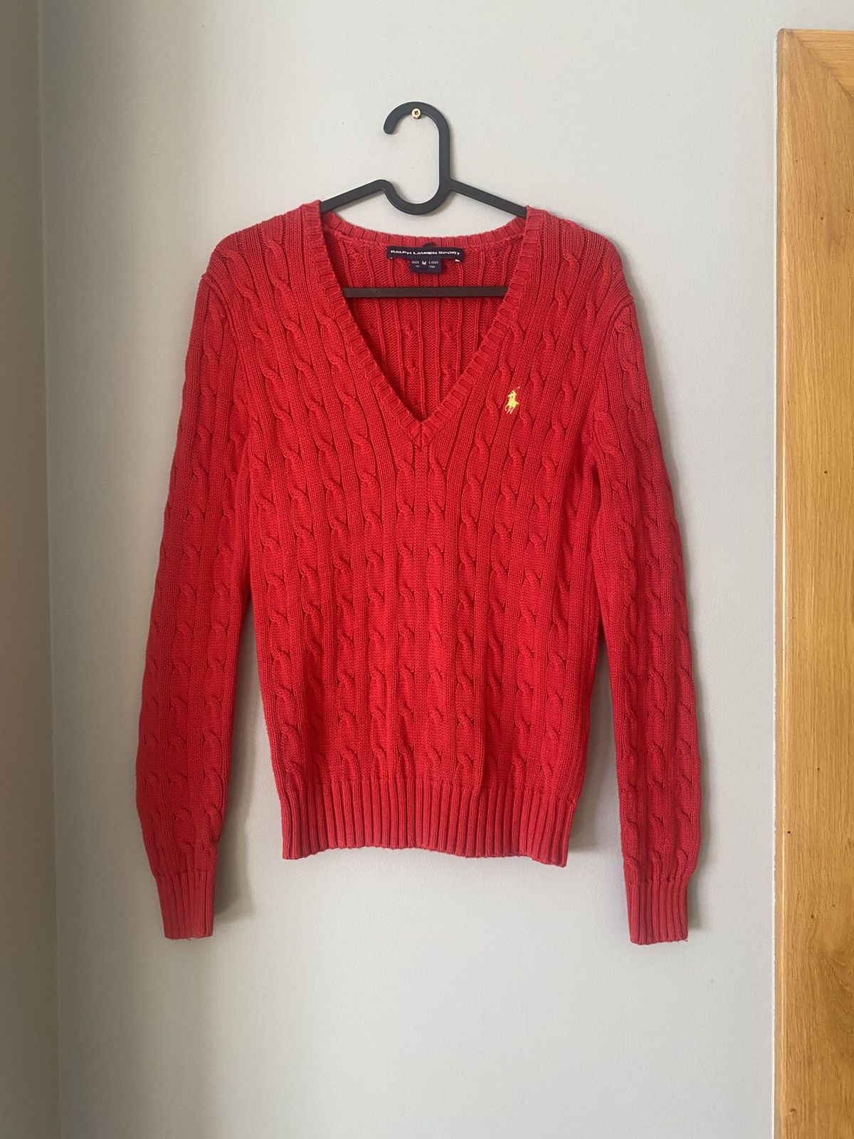 Polo Ralph Lauren × Ralph Lauren Sport Ralph lauren sweater cableknit women red Size M / US 6-8 / IT 42-44 - 1 Thumbnail
