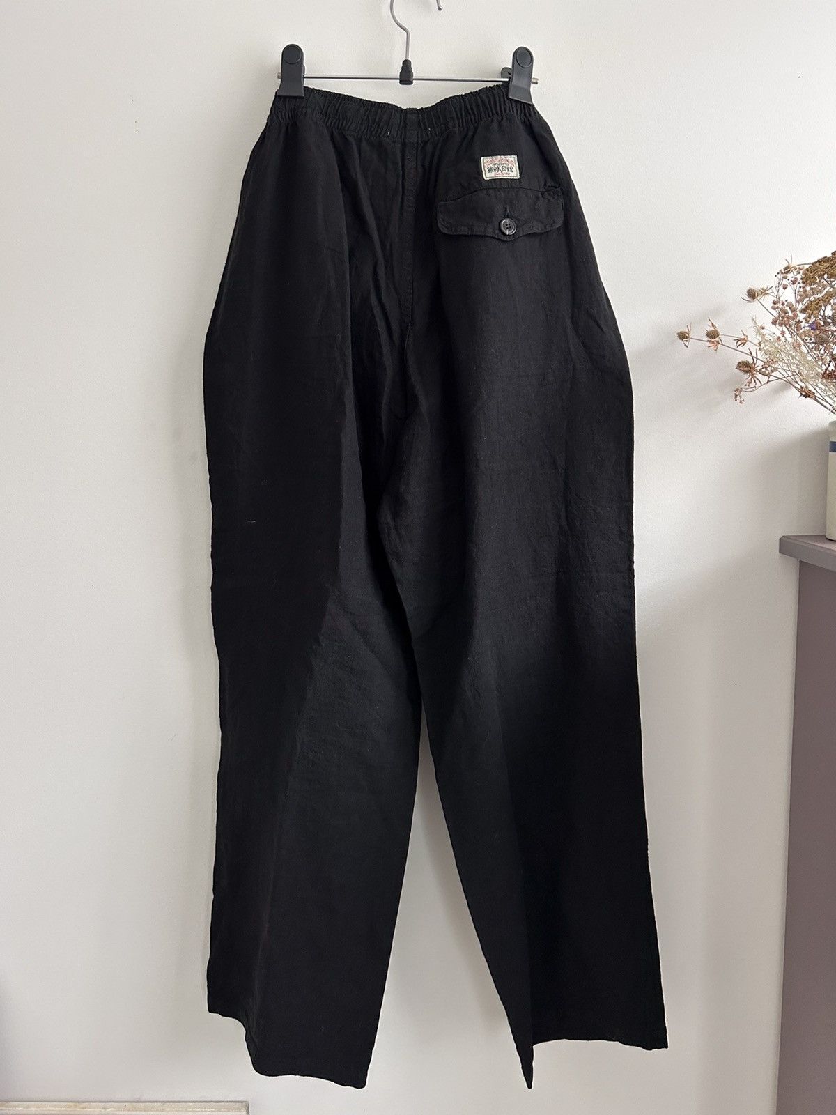 image of Our Legacy x Stussy Ourlegacy Linen Pant in Black, Men's (Size 32)