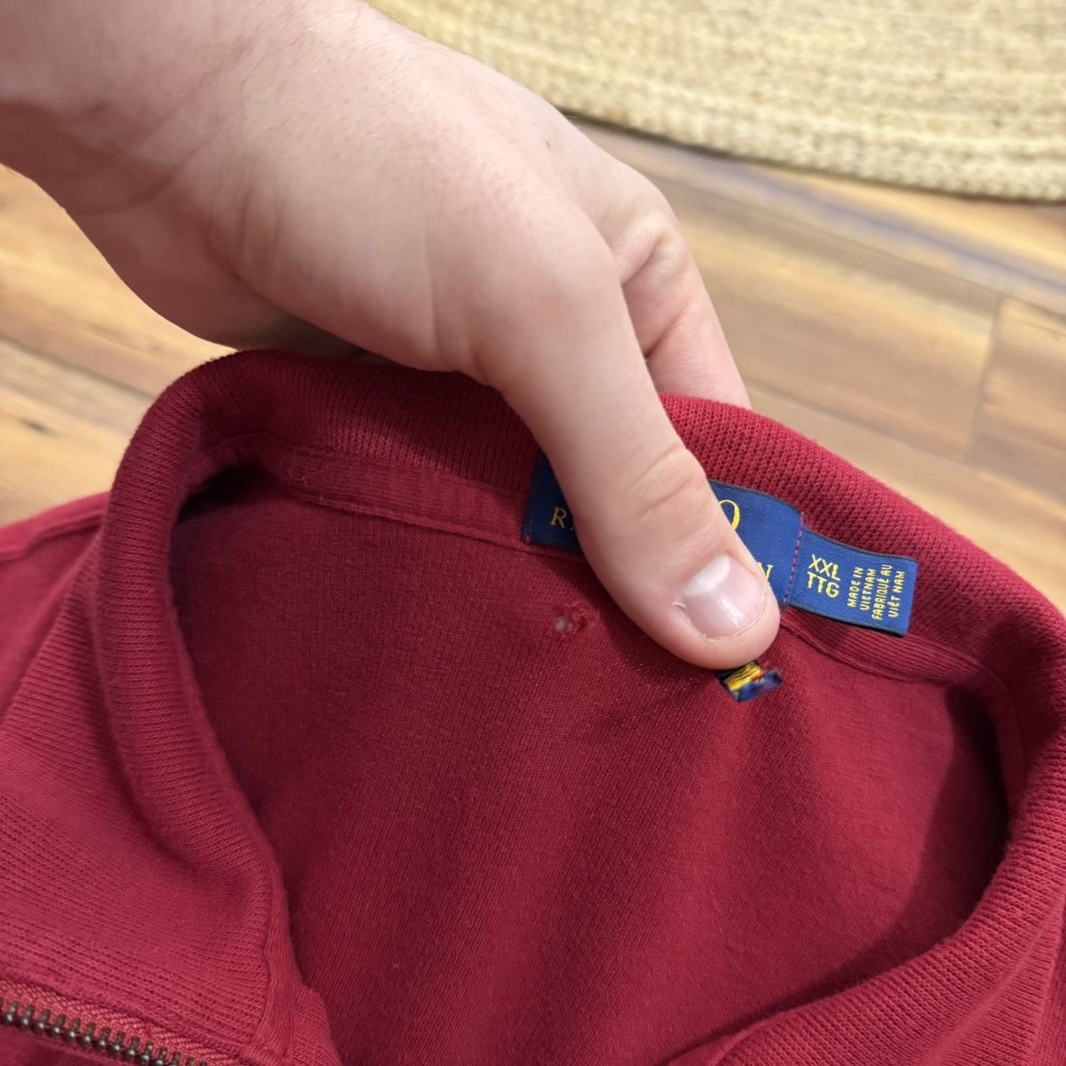 Polo Ralph Lauren Polo Ralph Lauren Red Quarter Zip Longsleeve Sweater Shirt Size US XXL / EU 58 / 5 - 3 Thumbnail