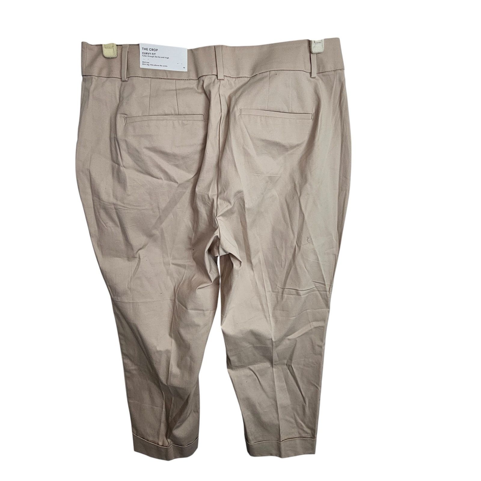 Ann Taylor Ann Taylor Womens The Crop Curvy Fit Trouser Pants Sz 10 Size 32" / US 10 / IT 46 - 7 Thumbnail