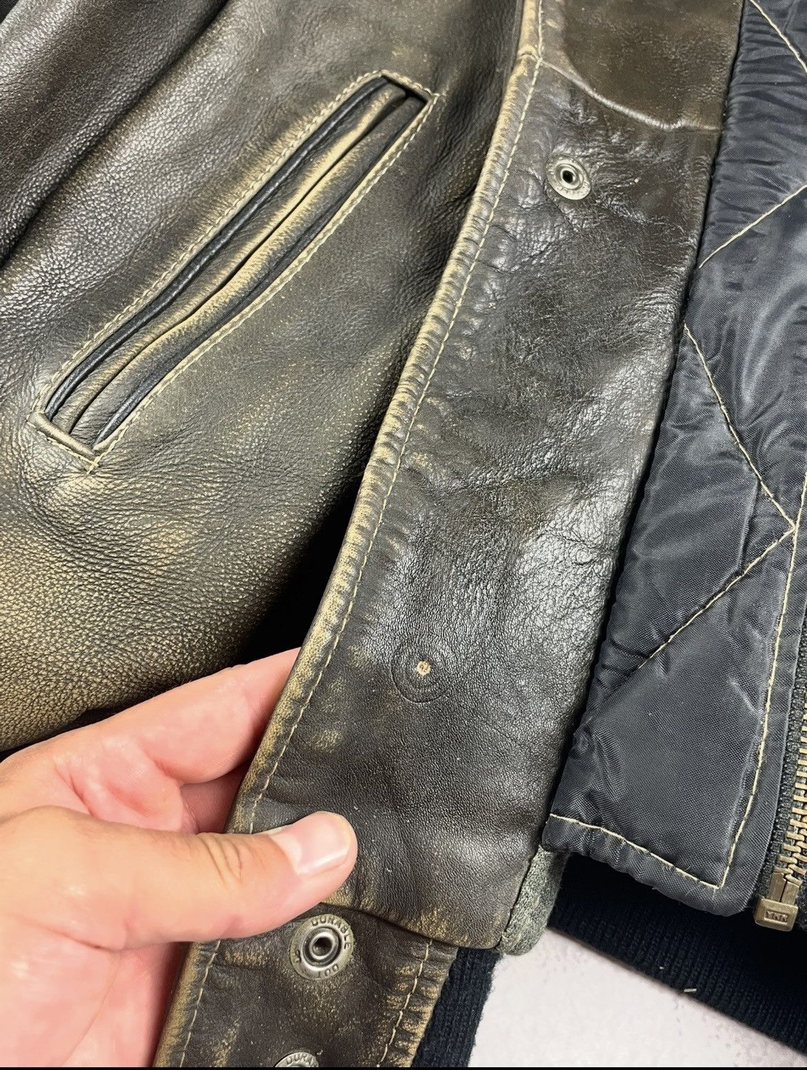 Other Vintage REDSKINS Leather Bomber Jacket Detachable XXXL Size US XXL / EU 58 / 5 - 9 Thumbnail