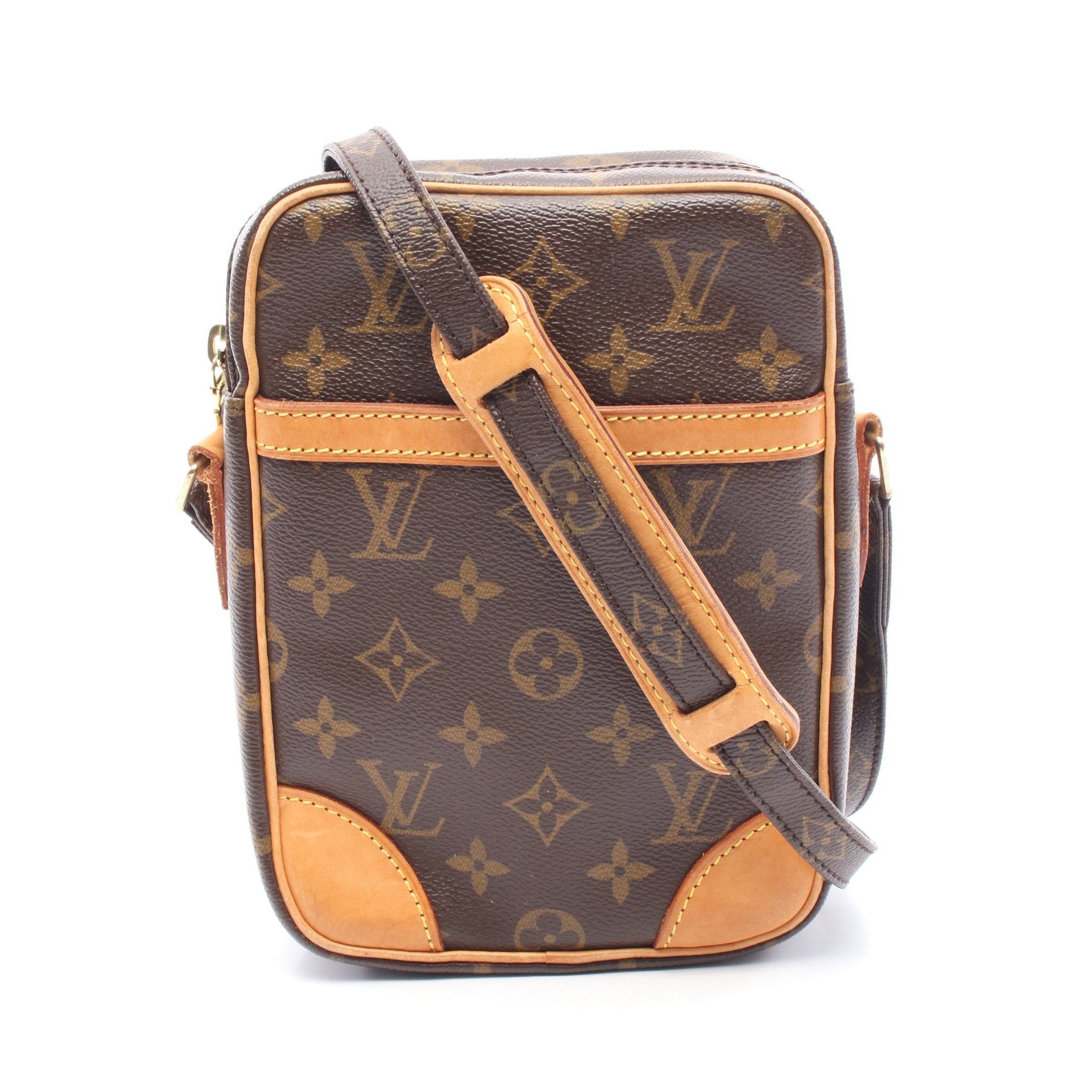 Louis Vuitton Louis Vuitton Danube Monogram Shoulder Bag Leather Brown Size ONE SIZE - 1 Thumbnail