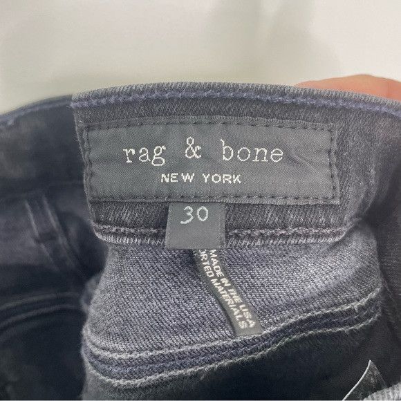 Rag & Bone Rag & Bone Women's Vintage Skinny Jean Black 30x28 Size 30" / US 8 / IT 44 - 8 Thumbnail